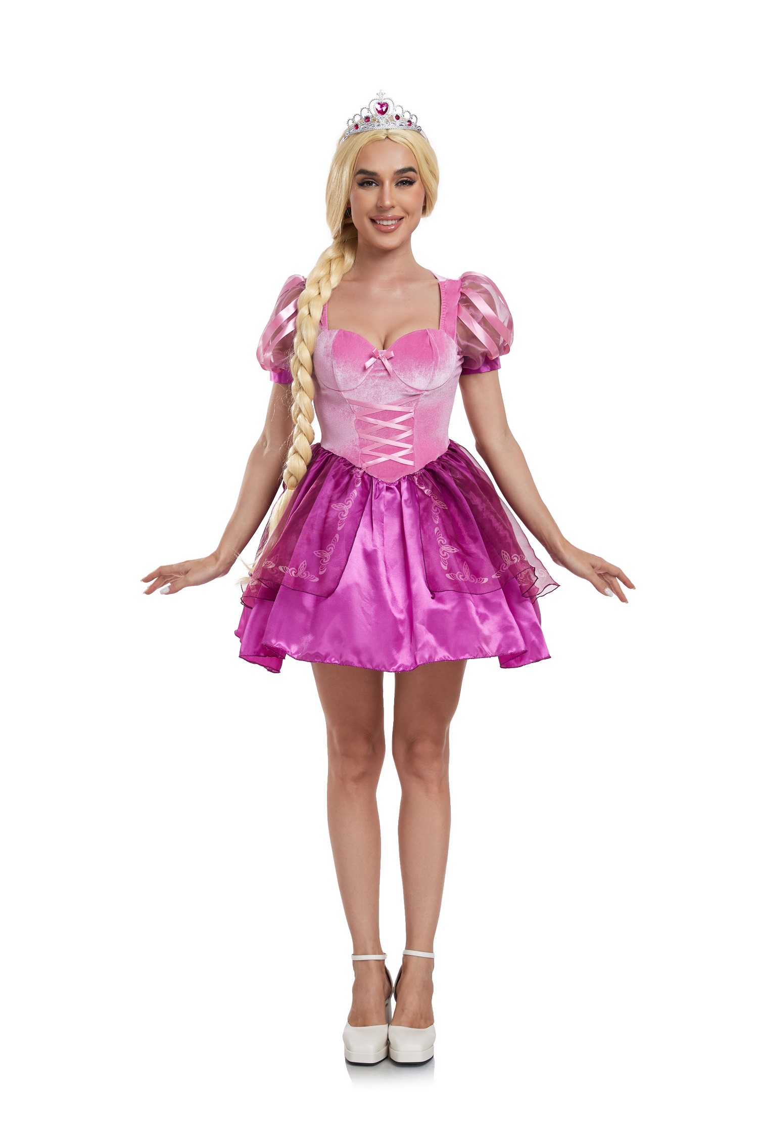 Purple Princess Dress Sexy Party Costume For Adult Women Halloween Cosplay